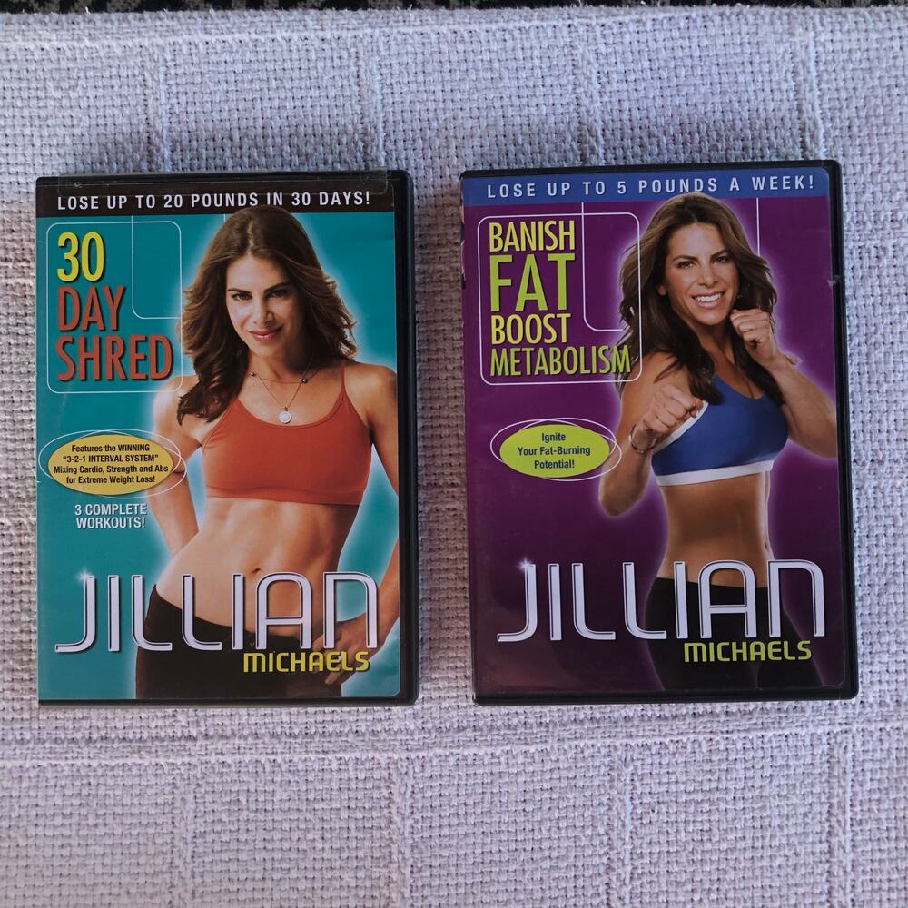 Jillian Michaels Workout Dvd Bundle 30‎ Day Shred Banish Fat Boost Metabolism
